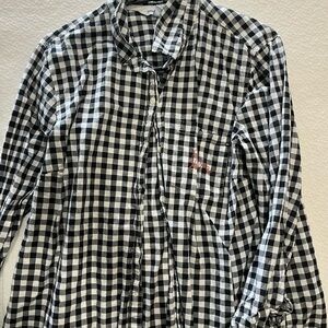 Gant Black and White Casual Button Down Shirt
